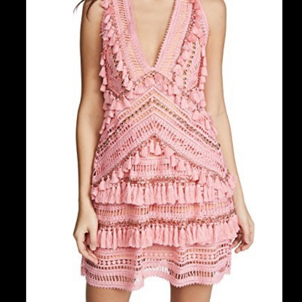 Pink Halter Neck Women Dress